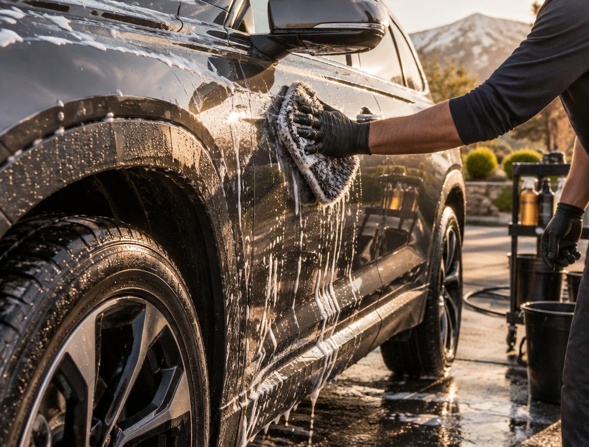 Mobile exterior car detailing in Orem, Utah